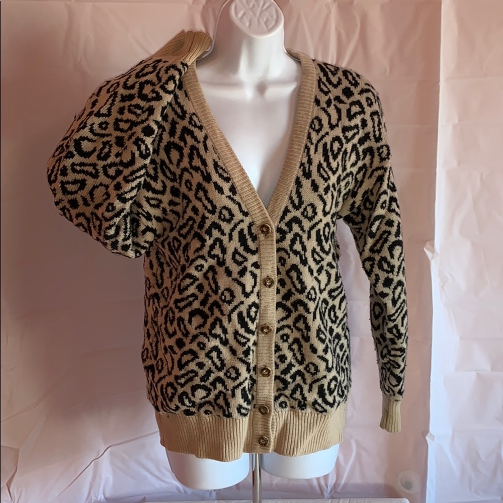 ✨VINTAGE✨ WOOL & ANGORA RABBIT HAIR CHEETAH JACKET